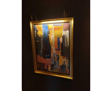 Abstract Lithograph Print Untitled 85 x 65cm (Room 738)