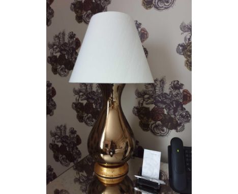 A Pair Of Heathfield And Co Louisa Glazed Ceramic Table Lamp With Textured Shade 77cm (Room 738)
