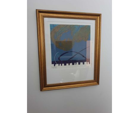 Abstract Lithograph Print Untitled 85 x 65cm (Room 704 &amp; 705)