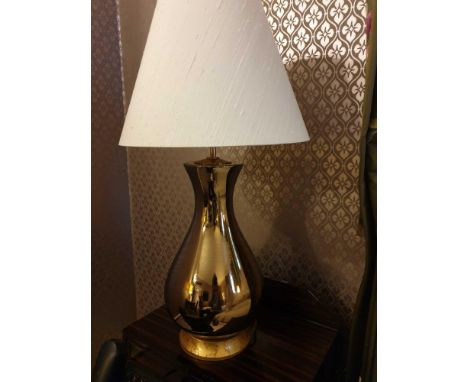 A Pair Of Heathfield And Co Louisa Glazed Ceramic Table Lamp With Textured Shade 77cm (Room 727)