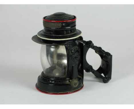 *A c1900 'The Little Fireball' oil-powered bicycle lamp. Patented by George Polkey and Sir A. J. Loftus in 1893,  one unique 