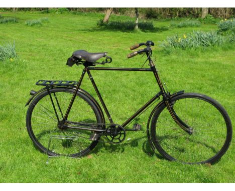 *1908 Rover Co. Ltd. 'The Rover' Roadster with a 26-inch frame numbered D5887 just below the saddle post.  Other features inc