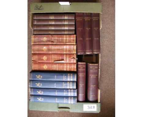 Modern Motors, Their Construction, Management & Control & Motors of Today by H. Thornton Rutter.  Two sets of hardback works 
