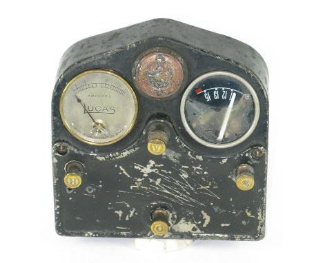 *Lucas Ltd., Electric Switch Box. A rare double-dial, dash-mounted switch box Type 660, as introduced in late 1914 and contin