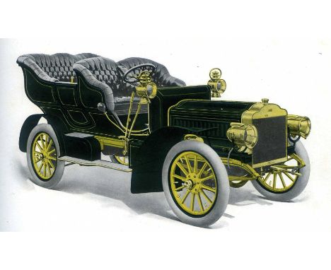 The Thomas 'Flyer'. A 1905 horizontal format catalogue by the E. R. Thomas Motor Co., Buffalo, New York.  Containing a colour