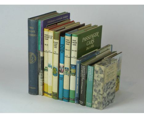 T. R. Nicholson. Five petit books in the 'Blandford Cars of the World in Colour' series:  Passenger Cars 1863-1904, 1905-1912