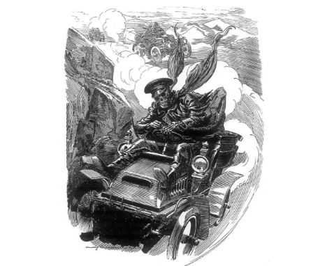 Das Auto in Der Karikatur, by Dr. Anton Klima, (Automobile Caricature Art) 1st ed, Amsterdam/Berlin, 1928.  A 4to hardback vo