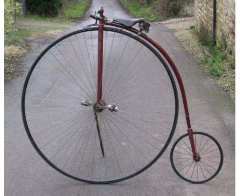*A Humber & Co., Ltd, Ordinary.Featuring Thomas Humber’s patented ball bearing steering head, 52-inch bicycle of good quality