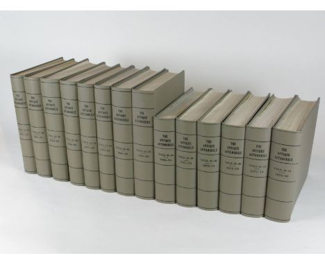 The Antique Automobile. An excellent long run in 14 hardbound volumes of this 4to motoring journal, the Official Publication 