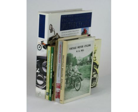 Motorcycling. 7 items, comprising 4 hardbacks in their DJs:  Motorcycle Pioneers - The Men, the Machines, the Events 1860-193