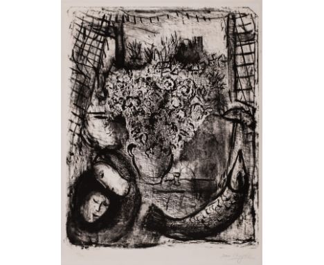 δ Marc Chagall (1887-1985)Paysage, 2ème état (Mourlot 154)Lithograph, 1956, signed in pencil, numbered from the edition of 20