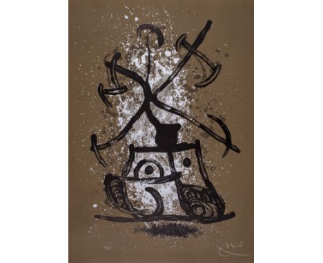 δ Joan Miro (1893-1983)L'Entraineuse Brun (Mourlot 614)Lithograph printed in colours, 1969, signed in white crayon, numbered 