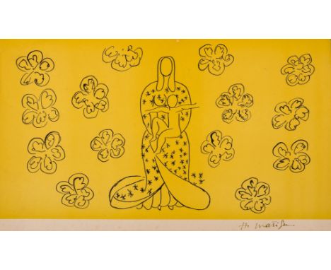 ** δ Henri Matisse (1869-1954) after.Vierge à L'Enfant for Exposition de Dessins d'Etude Henri Matisse, Vence 1949Lithograph 