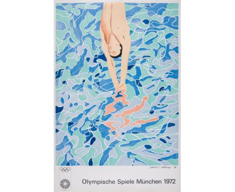 NO RESERVE δ David Hockney (b.1937)Olympische Spiele München, 1972 (Baggott 34)Lithograph printed in colours, 1972, printed b