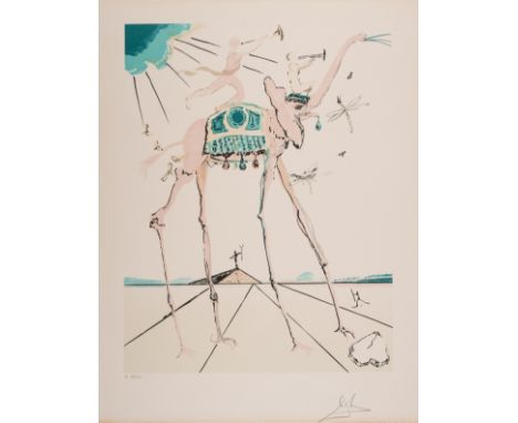 δ Salvador Dalí (1904-1989)Celestial Elephant (Field 79-5; Michler &amp; Lopsinger 1584)Lithograph printed in colours, 1979-8