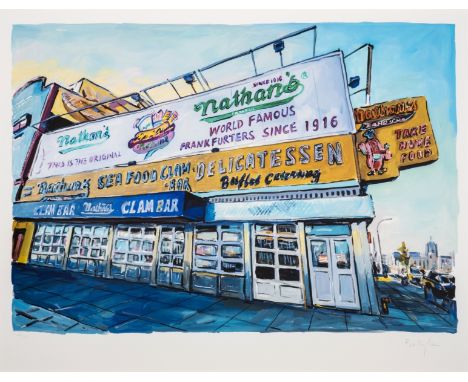 Bob Dylan (b.1941)Clam Bar, Surf Avenue, from The Beaten Path seriesGiclée in colours, 2017, signed in pencil, numbered from 