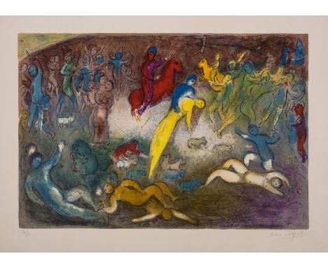 ** δ Marc Chagall (1887-1985)Enlèvement de Chloé, from Daphnis et Chloé (Cramer 46)Lithograph printed in colours, 1961, signe