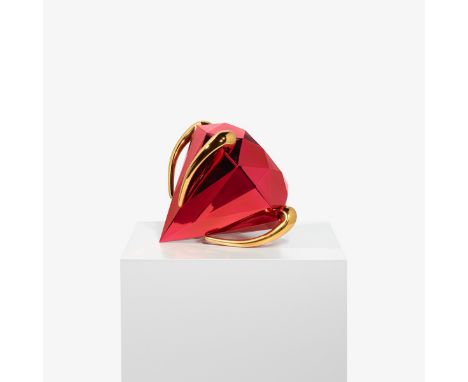 ** Jeff Koons (b.1955)Diamond (Red)Limoges porcelain with chromatic coating multiple, 2020, signed, titled and dated on under