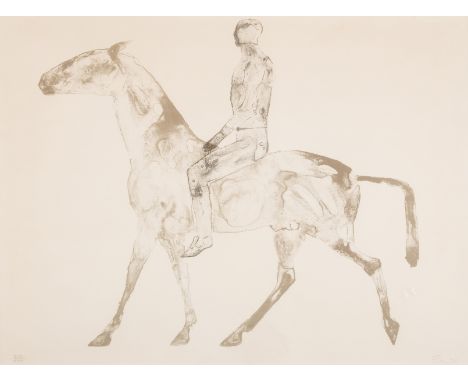 δ Elisabeth Frink (1930-1993)The Grey Rider (Wiseman 39)Lithograph printed in colours, 1970, signed in pencil, numbered from 