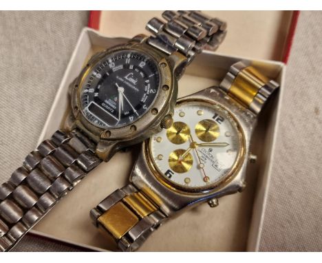 Pair of Swiss Chronograph Limit &amp; Croton Wrist Watches