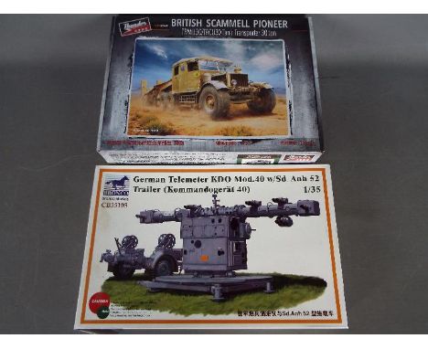 Thunder Models, Bronco Models - Two boxed 1/35 scale military plastic model kits. Lot includes Bronco models CB35103 German T