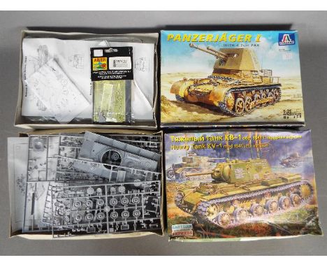 Italeri, Eastern Express - two 1:35 scale model kits  comprising Italeri Panzerjager 1 model No. 358, model appears to have p