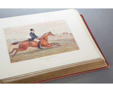 MASSEY (FRANK E.), PORTRAIT SKETCHES OF CHESHIRE HUNTING MEN FROM 1850 TO 1890
gilt red and green cloth, George Falkner and S