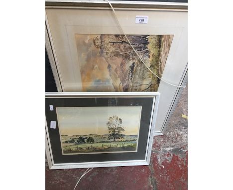 Two watercolours by R C Muckleston 