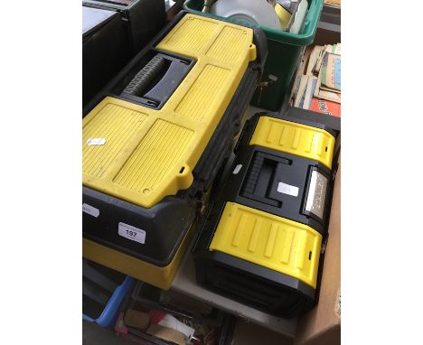 2 toolboxes with tools 