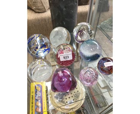Caithness paperweights including Sirocco and Rhythm n Blues 