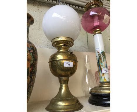 Brass oil lamp 