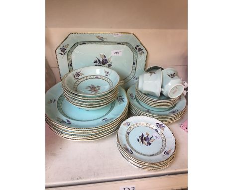 Spode green pottery ware 