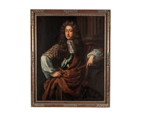 Circle of John Riley 
Portrait of a gentleman, three quarter length, before a column 
Oil on canvas 
126.5cm x 102cm 




