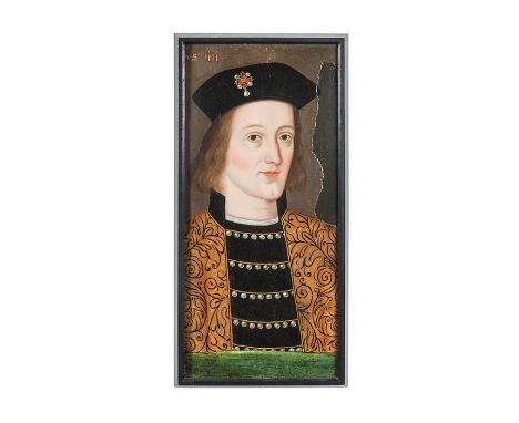 English School (17th century) 
Portrait of King Edward IV of England (1442-1483) 
Oil on panel 
56cm x 25.5cm 

Provenance:
(