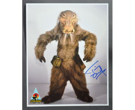 Star Wars - Tim Dry - J'Quille - autographed Official Pix Star Wars Celebration IV 8x10" colour photograph. Signed neatly in 