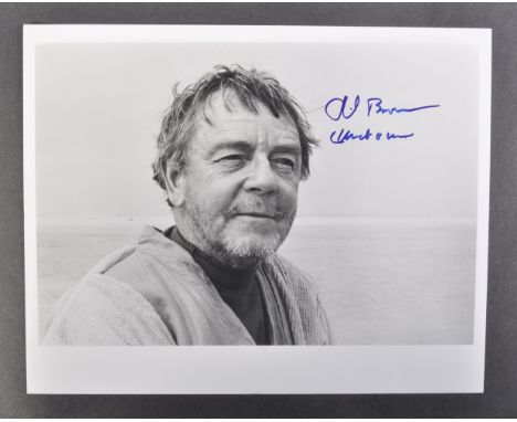 Star Wars - Phil Brown (1916-2006) - Uncle Owen - a scarce 8x10" signed black and white photograph of Brown in the movie, sig
