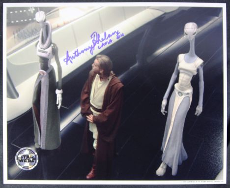 Star Wars - Prequels - Anthony Phelan (Voice of Lama Su) - an Official Pix autographed 8x10" colour photograph from Attack Of