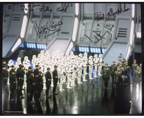 Star Wars - Imperial Officers - an officially licensed colour 8x10" photo from the franchise, signed x4 cast members - Ken Co