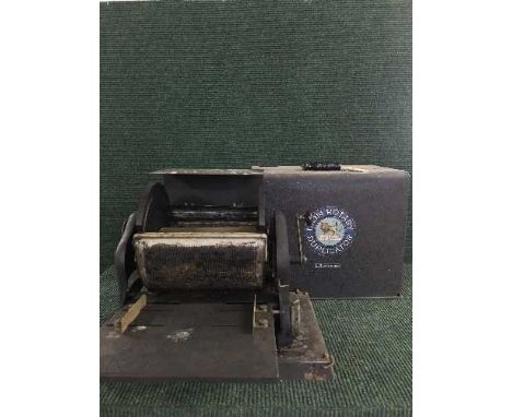 An early 20th century cased Lion rotary duplicator 