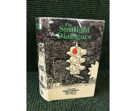 John Gardner : The Sunlight Dialogues, First UK edition, illustrated by John Napper, Jonathan Cape.