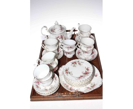 Royal Albert 'Lavender Rose' thirty four piece part tea service.