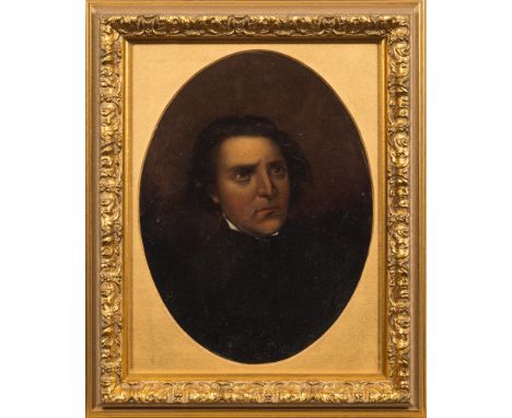 James Heaton, Circa 1850-
A portrait of the playwright Douglas William Jerrold [1803-1857], head and shoulders with dark hair