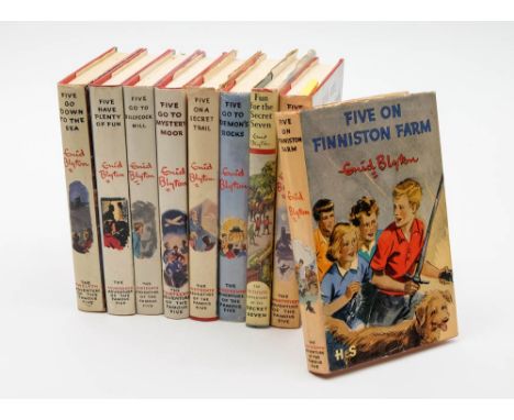 FAMOUS FIVE : Enid Blyton, three first editions and six other volumes, all cloth in d/ws
(9).