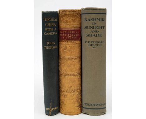 THOMSON, John - Through China with a Camera : 54 plates [some loose], org. cloth, 8vo, Harper & Brothers, 1899. With 2 others