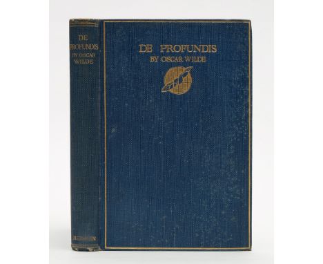 WILDE, Oscar - De Profundis : org. blue cloth, 8vo, Methuen & Co, catalogue dated February 1905, first edit, 1905.
* with the