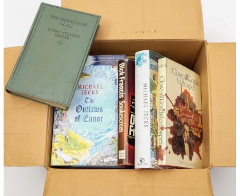 KEELER, Harry Stephen - The Travelling Skull : org. cloth, 8vo, Ward, Lock & Co, 1934. With a box of detective fiction.

