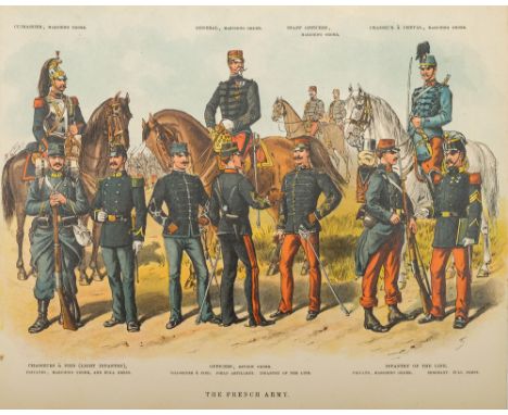 SIMKIN, R - Life in the Army. Every-Day Incidents in Camp, Field, and Quarters : 20 col. plates, org. cloth, oblong 4to, Chap