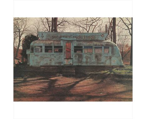 JOHN BAEDER (AMERICAN B.1938) SHORTY'S SHORTSTOP Signed and numbered 21/175 in pencil to margin, silkscreen (Dimensions: 38cm