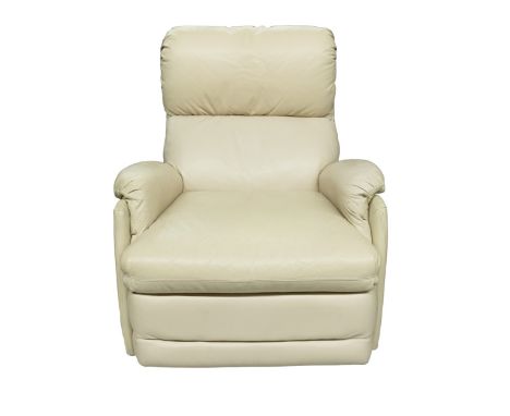 Power Leather Recliner Single Sofa  Condition: Satisfactory: Moderate wear and tear,  but still has many good years leftH:38i