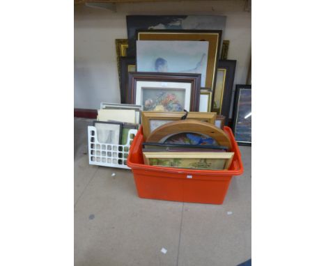 A large quantity of assorted prints and paintings